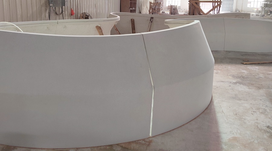 飾紀(jì)上品GRC廠家-廣州天環(huán)廣場GRC水磨石坐凳工程案例