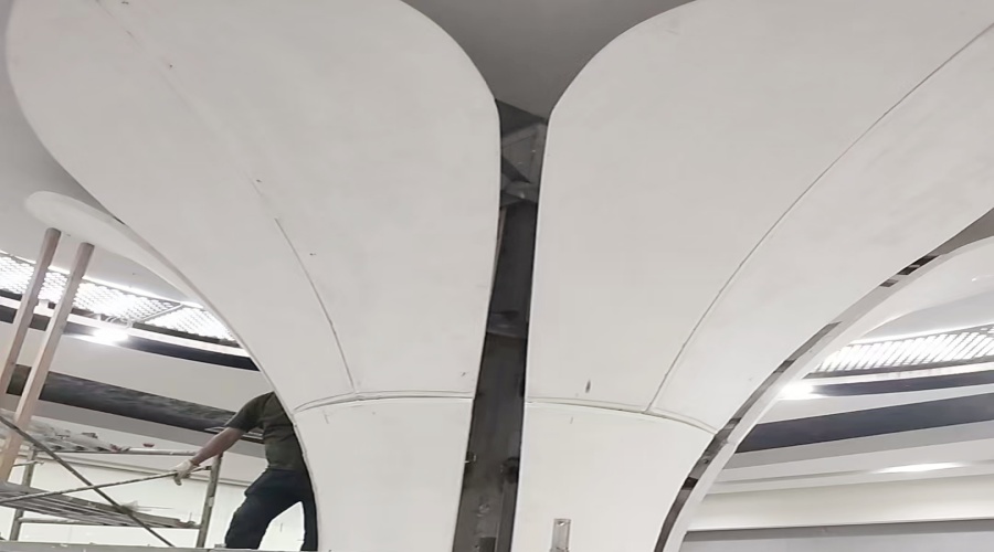 飾紀(jì)上品GRG廠家浙江溫州樂(lè)清GRG吧臺(tái)柱子的創(chuàng)新工程