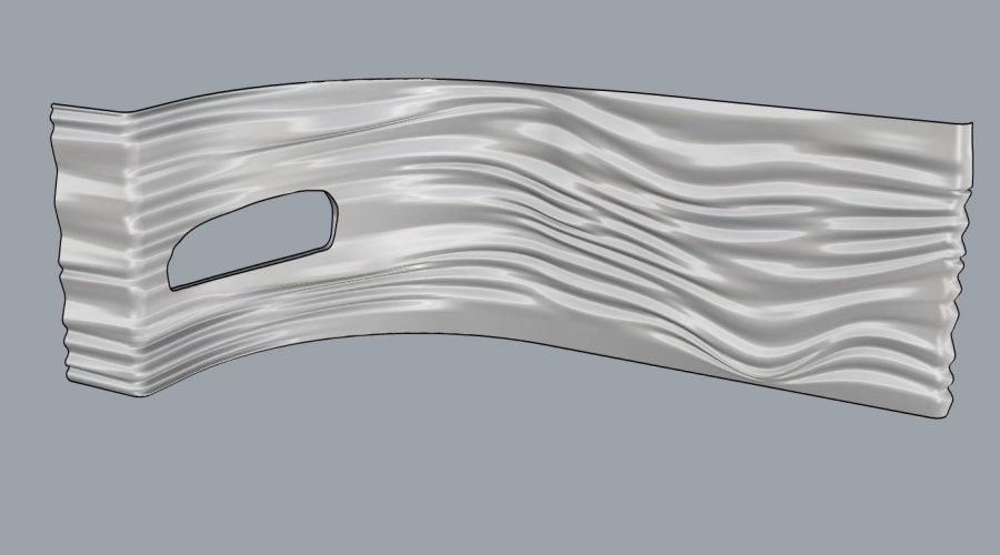 湖南長(zhǎng)沙會(huì)所GRG波浪板背景墻工程案例