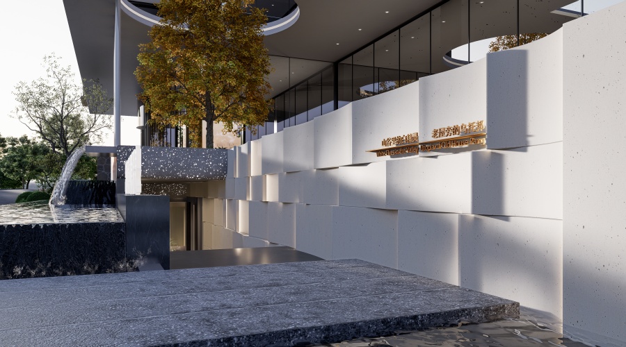 終南山寨GRC幕墻板構件工程