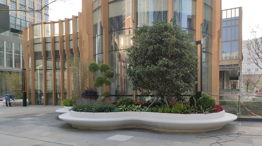 珠海博創總部大廈GRC坐凳項目