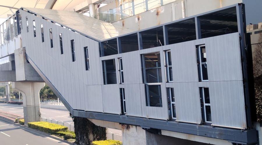 上海外南站UHPC肌理板工程案例