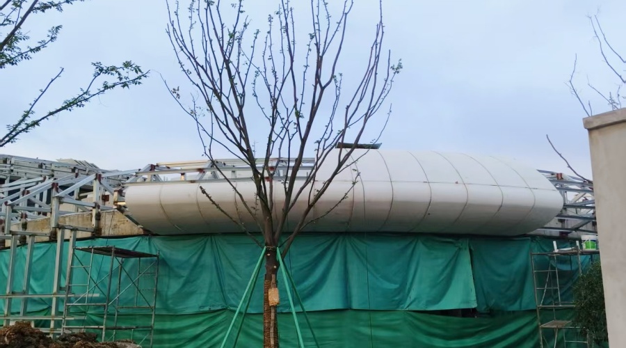 浙江三合項(xiàng)目的UHPC幕墻板工程