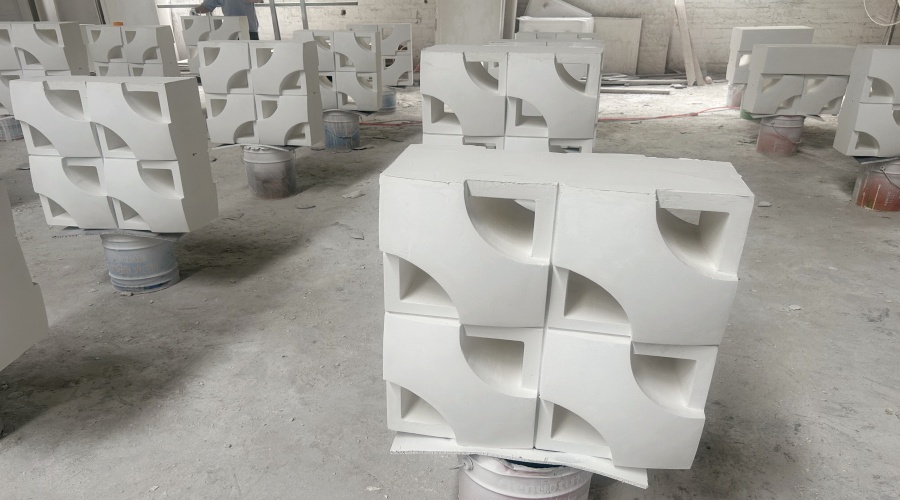 出口韓國(guó)GRC鏤空磚工程案例