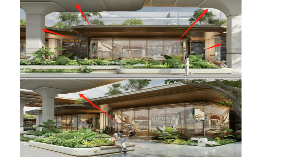 安徽合肥華蓋售樓部UHPC曲面板工程