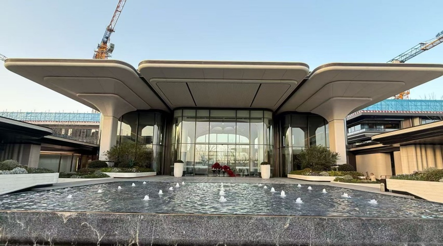 合肥售樓部UHPC柱子幕墻造型